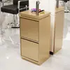 Carro de Herramientas para Salón de Belleza Gabinete de Almacenamiento Móvil con Cajones Gabinete de Herramientas para Barbería Peluquería Acero Inoxidable