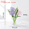 Flores pequeñas artificiales de cristal, calas, rosas, lirios, peonías y pájaros, juego de adorno de flores eternas, regalos extranjeros transfronterizos