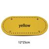 Fundo Rígido para Bolsa de Crochê 12-25cm DIY Placa de Fundo de Couro Tira de Tecido Fio Crochê Base Oval para Bolsa Fundo