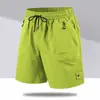 Shorts de Verano para Hombre de Seda de Hielo Delgados de Secado Rápido para Pareja Pantalones Casuales de Moda Deportivos Holgados Transpirables de Cinco Puntos Pantalones de Playa