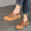 [Precio Especial 125] Zapatos Casuales y Versátiles tipo Mocasín, Zapatos Planos de Caña Baja de Piel de Vacuno de Primera Capa, Zapatos de Mujer de Suela Suave, Transpirables