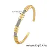 Pulsera de Zirconia de Lujo en Forma de Semicírculo para Mujer con Cobre Microincrustado, Estilo Japonés y Coreano, Diseño Minimalista de Nicho, Venta al por Mayor