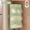 Bolsa de almacenamiento para ropa interior, organizador de malla colgante para armarios de dormitorios, para guardar calcetines y ropa interior, una bolsa de almacenamiento colgante tres en uno