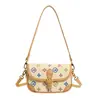 Bolsas populares transfronterizas 2026 nuevas bolsas versátiles de alta gama retro florales europeas y americanas de un solo hombro cruzadas para mujer