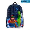 Venta Directa Transfronteriza Nuevo Monstruo Verde de Piel Grinqi Periférico Impresión Digital 3D Mochila de Tendencia Europea y Americana