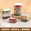 Caja de Almacenamiento de Especias de Múltiples Capas Caja de Especias de Anís y Pimienta Apilable Tarro Hermético Seco para Cocina Tarro de Almacenamiento para Refrigerador