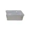 Caja de Piezas de Plástico Mini Caja de Almacenamiento Pequeña Transparente Empaque Almacenamiento Caja de Almacenamiento con Tapa Abatible Caja Sellada