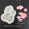 Molde Pequeña Princesa Pastel Chocolate Waffle Botón Corazón Número Letra Cuántos Años Tengo Fondant Molde de Silicona