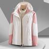 Chaqueta informal para exteriores para hombre y mujer 2024, conjunto tres en uno de 0,05 kg, impermeable y cortavientos, ropa de montañismo, ropa de trabajo, personalización.