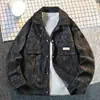 Jaqueta masculina da moda 2026, marca nova, primavera e outono, jaqueta casual de corte solto, estilo retrô americano, jaqueta masculina plus size
