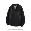 Camiseta masculina de outono da moda, tie-dye texturizado personalizado para homens e adolescentes, falsa peça dupla, solta e confortável