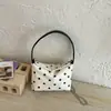 Bolso de Mano de Lunares Nuevo Japonés y Coreano 2026, Bolso de Hombro Cruzado Simple y Versátil, Monedero Elegante de Textura de Lujo Ligero