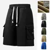 Edición Especial Transfronteriza, Suministro Directo del Fabricante, Shorts de Trabajo Camuflados de Verano para Hombre, Corte Holgado, Lavados, Estilo Callejero Europeo y Americano, Shorts de Color Sólido