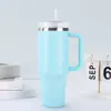 Copo com Alça de Segunda Geração 40oz Transfronteiriço, Copo Gigante para Carro, Copo com Canudo e Alça de Silicone, Copo de Gelo, Copo Térmico para Carro