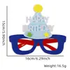 Decoración para Fiesta de Cumpleaños Infantil Gafas para Fotos Animales de Dibujos Animados Happybirthday Montura de Gafas para Disfraz Accesorios