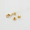 Fuerte retención de color hebilla de cierre de oro de 18k hebilla pulsera DIY hecha a mano collar hebilla accesorios cuenta de posicionamiento hebilla de posicionamiento al por mayor
