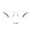 Moda Business Casual Retro Monturas de Gafas de Titanio de Alta Calidad con Patillas de Sándalo Natural Exquisito, Se Pueden Montar Lentes, Venta al por Mayor en Danyang