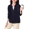 Moletom Feminino Outono e Inverno Sem Capuz Ombro Normal Manga Longa Estilo Europeu Solto Estilo Preguiçoso Camada Base Roupa Íntima Top Estiloso Tendência
