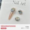 Joias Populares para Nail Art Ovo de Pombo Cristal Empilhado Diamante Produto Acabado Super Brilhante Cheio de Diamantes Textura de Luxo Acessível Liga de Metal para Unhas Diamante Grande