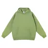 Sudadera con capucha de forro polar de peso pesado de 350 g, sudadera con capucha de color liso de ajuste holgado para hombre, prenda exterior casual y versátil para ir al trabajo, adecuada para parejas