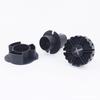 Venta al por mayor Pies para Gabinete Cw1608 Soporte para Muebles Sofá Pies de Ajuste Ajustable Negro Altura Patas de Gabinete de Plástico Pp