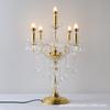 Lámpara de Pie para Sala de Estar de Estilo Europeo Lujo Accesible Lámpara de Mesa de Velas de Noche para Dormitorio Casa Estudio Restaurante Lámpara de Mesa Decorativa LED