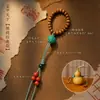 Nueva cuerda colgante de estilo tibetano chino, cuerda tejida a mano, accesorios de bricolaje, llavero, juego cultural, cadena para teléfono móvil, producto semiacabado, colgante para bolso