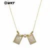 Wt-Jn393 Exquisito Diseño de Perla de Concha Grabada con Personaje Collar Fino para Clavícula para la Decoración Diaria de las Niñas