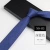 Ropa formal para hombre para trabajo profesional novio de boda coreana artístico estilo académico simple azul gris 6cm atado a mano