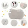 Protección de Cuello Terciopelo de Nube Algodón Conejito Almohada Suave Pegajosa Personalizable Almohada para Dormitorio Estudiantil Linda Adorable Almohada para Dormir Infantil