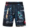 Shorts de praia casuais da moda e populares AJ, respiráveis, de secagem rápida e com corte solto, com design estampado em estilo de rua americano, adequados para basquete e vendas transfronteiriças