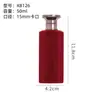 Ventas Directas de Fábrica de Botellas de Perfume Afelpadas, Botellas Dispensadoras de Perfume de 50 ml, Botellas de Vidrio Transparente Hechas a Medida, Botellas de Perfume Vacías