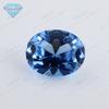 Ovos de Joia Huangang 108 # Espinélio Azul Pedra Solta Oval Espinélio Artificial Safira Anel Joias Atacado