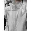 Jaqueta corta-vento softshell masculina de outono, desconstruída, gola alta, cinza claro, Cleanfit, curta