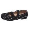 Zapatos Mary Jane vintage estilo francés para mujer, zapatos bajos de verano con lazo y punta redonda, zapatos planos estilo ballet para el día a día