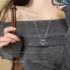 Collar Ajustable Deslizante Corazón Plateado para Mujer 2025 Nuevo Estilo Lujo Accesible Cadena Larga Elegante para Suéter Accesorios