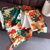 Bufanda Cuadrada de Seda Estampada Conejo de Jade Prosperidad Primavera y Verano Chal de Gama Alta Bufanda para el Cuello Protección Solar Bufanda Cuadrada Pequeña Pañuelo para la Cabeza Bufanda para Mujer