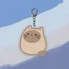Llavero de Gatito Lindo de Dibujos Animados Gato Encantador Muñeca de Acrílico para Estudiante Colgante Decorativo para Mochila Pequeño Regalo