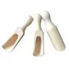 Cuchara Pequeña de Madera, Espátula Pequeña de Madera, Cuchara para Sales de Baño, Cucharadita de Té, Cuchara para Polvo de Medicina, Cuchara para Leche en Polvo, Cucharadita de Té de Madera con Mango Corto de Madera de Haya, Diseño Creativo de Madera Maciza