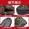 Sapatos grandes pretos de algodão do Nordeste para homens, calçados para o local, resistentes ao desgaste, quentes para o trabalho, de cano alto, com acolchoamento de veludo, sapatos de lançamento, sapatos de borracha com camuflagem de inverno
