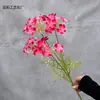 Geranio Artificial de 4 Ramas, Arreglo Floral Fresco para Pasillo de Boda Decoración, Flores Artificiales, Flores Falsas para Exhibición en Jardín