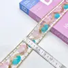 Estilo Étnico Cuerda de Algodón Color Macarrón Collar para Ropa Infantil Bolsa, Encaje Bordado con Cuerda de Algodón, Venta Directa de Fábrica al por Mayor