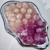 Cuentas Redondas de Resina Doradas Degradadas con Purpurina Fina de 16 mm Imitación Ojo de Gato Cuentas Sueltas para Bolígrafo de Cuentas, Pulsera, Cadena de Teléfono Móvil