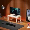 Prateleira de Armazenamento para Mesa, Suporte para Monitor de Computador, Organizador de Teclado, Suporte para Laptop