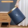 Compra Personalizada Luz Luxo Round Nordic Double Barrel Trash Can High Color Value Green Household Living Room Impressão Barrel Atacado