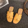 Chinelos H Multicor de Tamanho Grande para Mulheres, Estilo Popular de Verão para Viagem, Praia, Moda, Sandálias Versáteis de Solado Plano para Férias