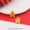 Desenho Animado de Natal Boneco de Neve Homem de Gengibre Resina Patch DIY Feito à Mão Capa de Celular Decoração de Copo d'Água Pequenos Acessórios