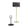 Portamenús de Acero Inoxidable para Restaurante Pinza para Menú Soporte para Menú Vertical Pinza para Menú de Buffet Portatarjetas Portatarjetas de Visita Portatarjetas de Mesa 12