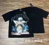 Comércio Exterior Atacado Moda Americana Emoção Mista Polvo Alienígena Strass Anjo Manga Curta Casal Estampa Total Camiseta