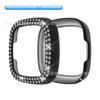 Funda Protectora Adecuada para Fitbit Versa3/Sense, Nueva, Inteligente, de Doble Fila, con Diamantes Brillantes